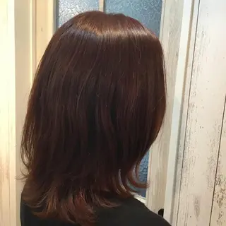 セミロング カラー 金崎 新吾のヘアスタイル