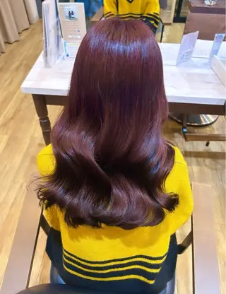 ロング カラー レイヤーカット／ おがわゆいり౨ৎ˚⟡のヘアスタイル