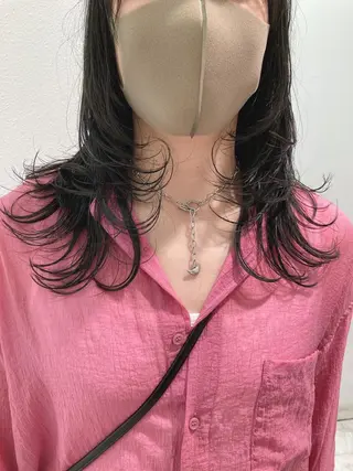 ミディアム GO TODAY  SHAIRE  SALON   渋谷モディ所属・スキバサミを使わない カット🌼唯🌼のヘアスタイル