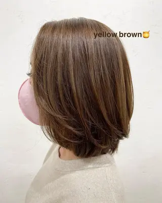 ミディアム hairs Riche住之江（ヘアーズリッシュ）所属・諸戸 龍加/カットモデルのヘアスタイル