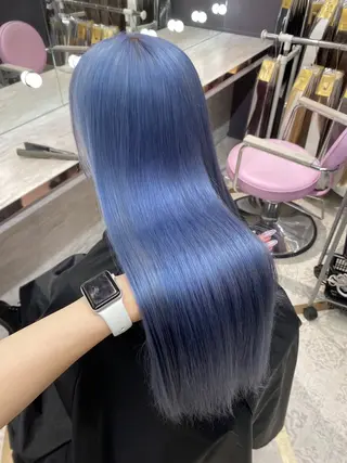 ロング カラー 韓国風モテヘア 🇰🇷aki♡のヘアスタイル