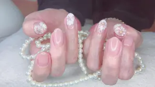 ミディアム ネイル 長さ出し専門 nynaのネイルデザイン