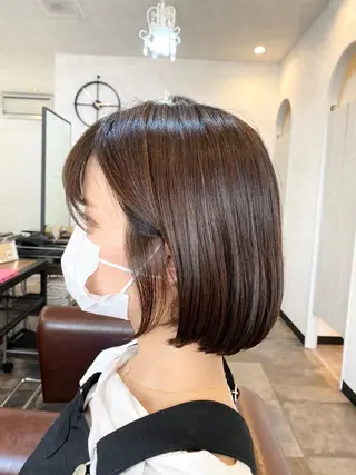 ミディアム ⭐️ショート⭐️美髪 矯正⭐️水口陸のヘアスタイル