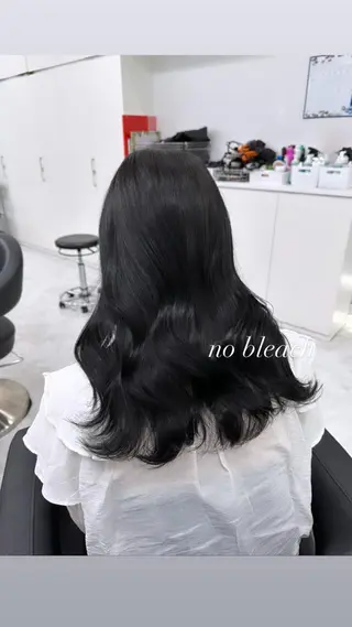 ロング カラー 🌼リナ🌼赤み消し オリーブ/ブラウンのヘアスタイル