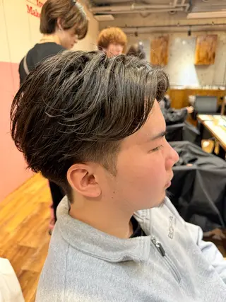 ショート パーマ ヘアアレンジ メンズ レイヤー/髪質改善/ 北 啓吾のヘアスタイル