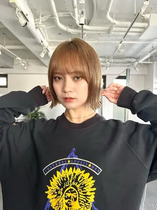 ミディアム 池袋レイヤーカット/ 顔まわりtaigaのヘアスタイル
