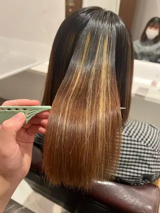 ミディアム パーマ 浦﨑 笑美里のヘアスタイル