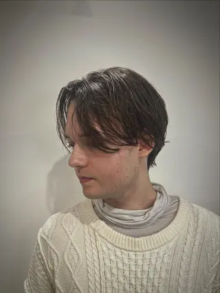 ミディアム パーマ メンズ 【メンズ特化】金沢 /片町　髙木　功基のヘアスタイル