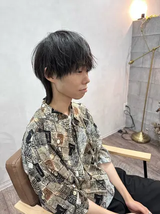 ミディアム メンズ t.hair垂門真吾 曲がる縮毛矯正/ボブのヘアスタイル