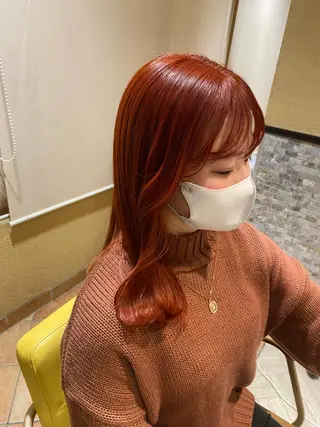 セミロング 村田 灯のヘアスタイル
