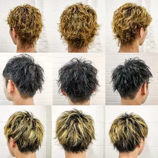 ショート カラー パーマ メンズ 看板犬がお出迎え◎ 初めてでも安心◎のヘアスタイル