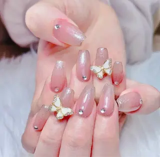 ネイル (∩_∩)ミモネイル /eyelashのネイルデザイン