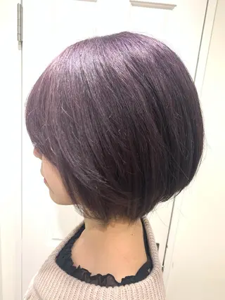 ショート 渋谷ハイトーン/ デザインカラー阿部のヘアスタイル