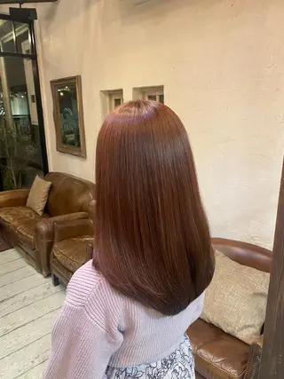 セミロング Belle 並木通り店所属・rena/ パーマ/カラーのヘアスタイル