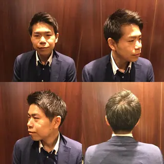 ミディアム パーマ メンズ 高橋 亜美奈のヘアスタイル