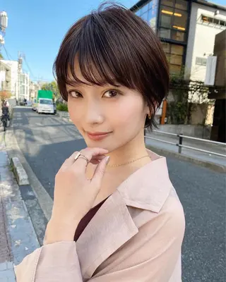 ショート 🧸艶々韓国ヘア 🧁mizunaのヘアスタイル