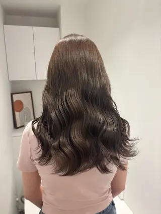 ロング リン🔔ボブ cut ベージュカラー🤎のヘアスタイル