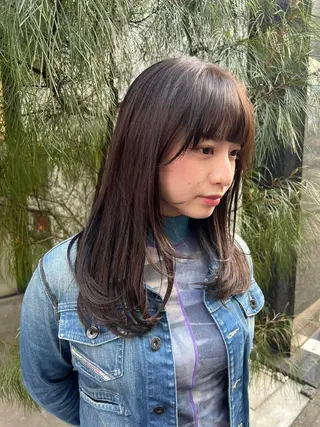 ミディアム カラー NORA GINZA / U所属・岡本 琉唯のヘアスタイル