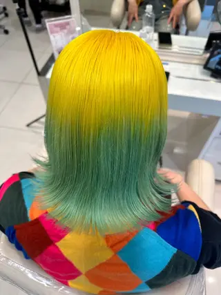 ロング カラー メンズ ‪❥ブリーチ💗 MIKUのヘアスタイル