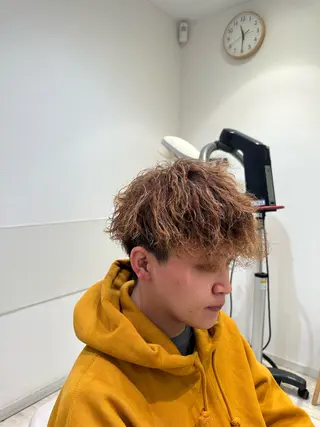 パーマ メンズ 波巻パーマ/毛流れ パーマ☘️りゅうせいのヘアスタイル