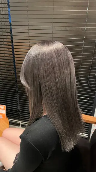 セミロング カラー 田中 美月 /大宮ハイライトのヘアスタイル