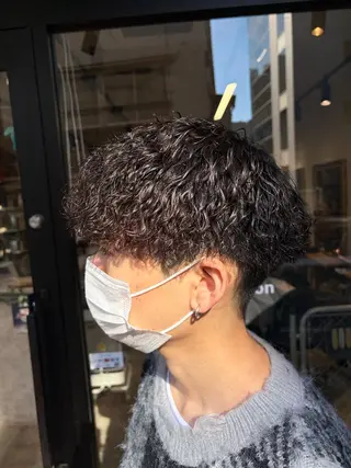 パーマ メンズ 🌴パーマオタク🌴 長谷川 諒佑🌈のヘアスタイル