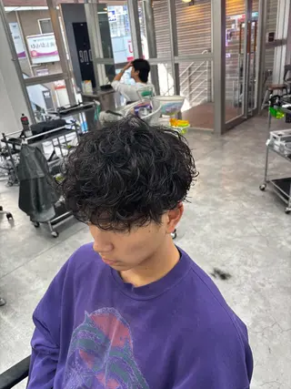 パーマ メンズ メンズ特化✨️ 韓国風パーマ🔥一八のヘアスタイル