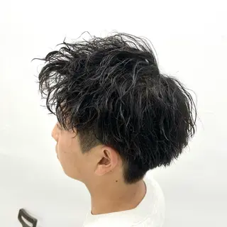 ショート パーマ メンズ 柏メンズカットパーマ NO.1タイチのヘアスタイル
