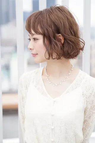 ショート カラー パーマ ディレクター ノナカのヘアスタイル