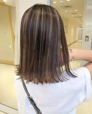 ミディアム カラー ❤️ダブルカラー 髪質改善❤️SAYAのヘアスタイル