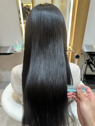 ロング 透明感カラー/伊藤 陸/soigneのヘアスタイル