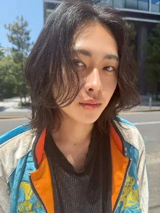 メンズ パーマ メンズ ヘアメイク  ハイトーン キャロのヘアスタイル