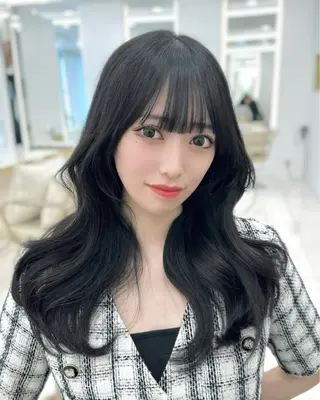 ロング 似合わせ/レイヤー /顔まわり/池田歩樹のヘアスタイル