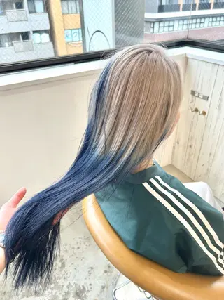 ロング 🩵縮毛矯正/ブリー チ/髪質改善/いつかのヘアスタイル