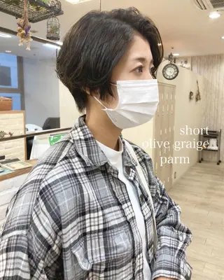 ショート カラー パーマ 初めてのショート お任せください✂️のヘアスタイル