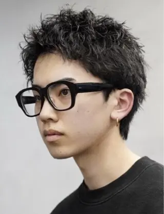 ショート パーマ メンズ 👑メンズパーマ屋 👑/栄/馬場斗生のヘアスタイル