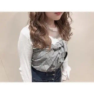 セミロング カラー 心斎橋 美髪職人　近江のヘアスタイル