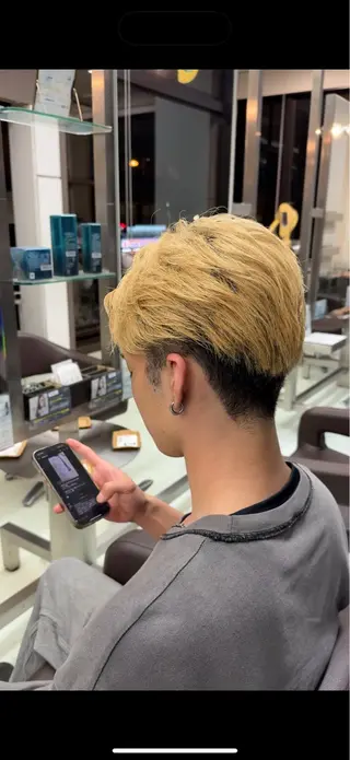 ショート カラー メンズ 小芝涼介/レイヤー /メンズパーマ✂️のヘアスタイル