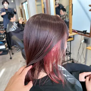 ミディアム カラー affect 上大岡所属・《髪質改善・縮毛矯正 /ブリーチ》坂本爽のヘアスタイル