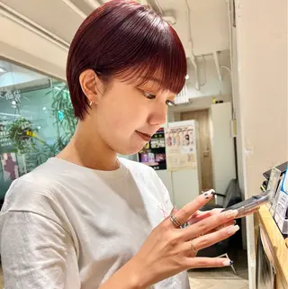 ショート カラー 🌿ショート🌿 パーマ🌿淳平のヘアスタイル