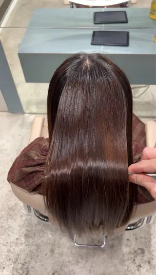ミディアム カラー ✨髪質改善 縮毛矯正 艶髪 立川 コウキ✨のヘアスタイル