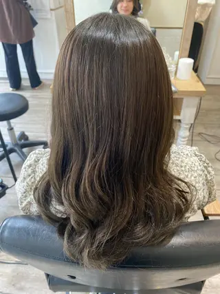 セミロング カラー kanon♡ 暖色カラー‎🤍のヘアスタイル