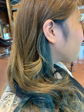 ロング カラー ＠kutsu tetsuoのヘアスタイル