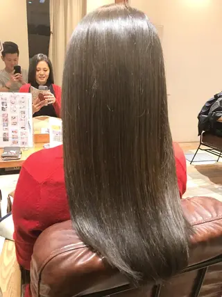 ミディアム カラー シールエクステ⭐️ オオミタクヤのヘアスタイル