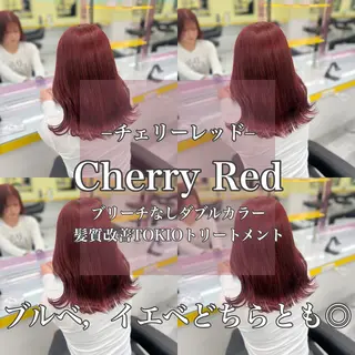 セミロング カラー 韓流トレンドヘア 🎀RINAKO🎀のヘアスタイル