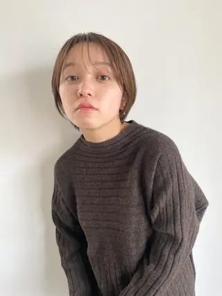 ミディアム カラー パーマ CEINE PATHのヘアスタイル