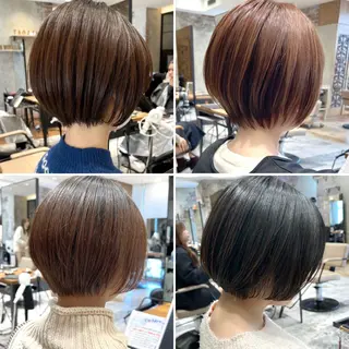 ショート カラー 💍新宿ショート 💍岩田莉奈のヘアスタイル