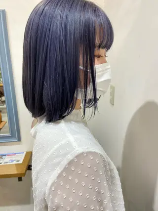 ミディアム カラー 入江 志穂のヘアスタイル