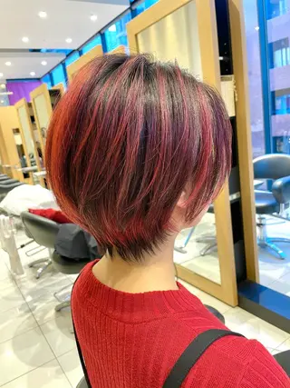 ショート ショート白髪染め無料 ／河瀬謙介のヘアスタイル