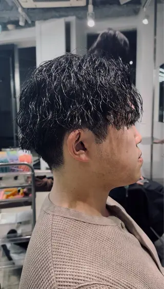 ショート パーマ fifth天神パーマ メンズ特化/虎太郎のヘアスタイル
